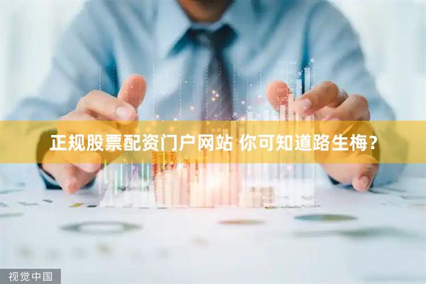 正规股票配资门户网站 你可知道路生梅？